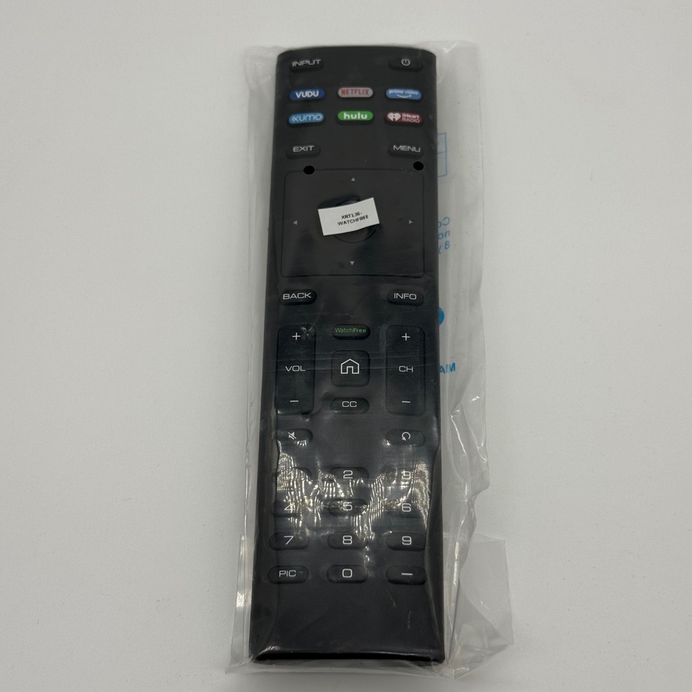 Vizio XRT136 Smart TV Remote Control WatchFree Netflix Hulu Vudu Xumo Black New